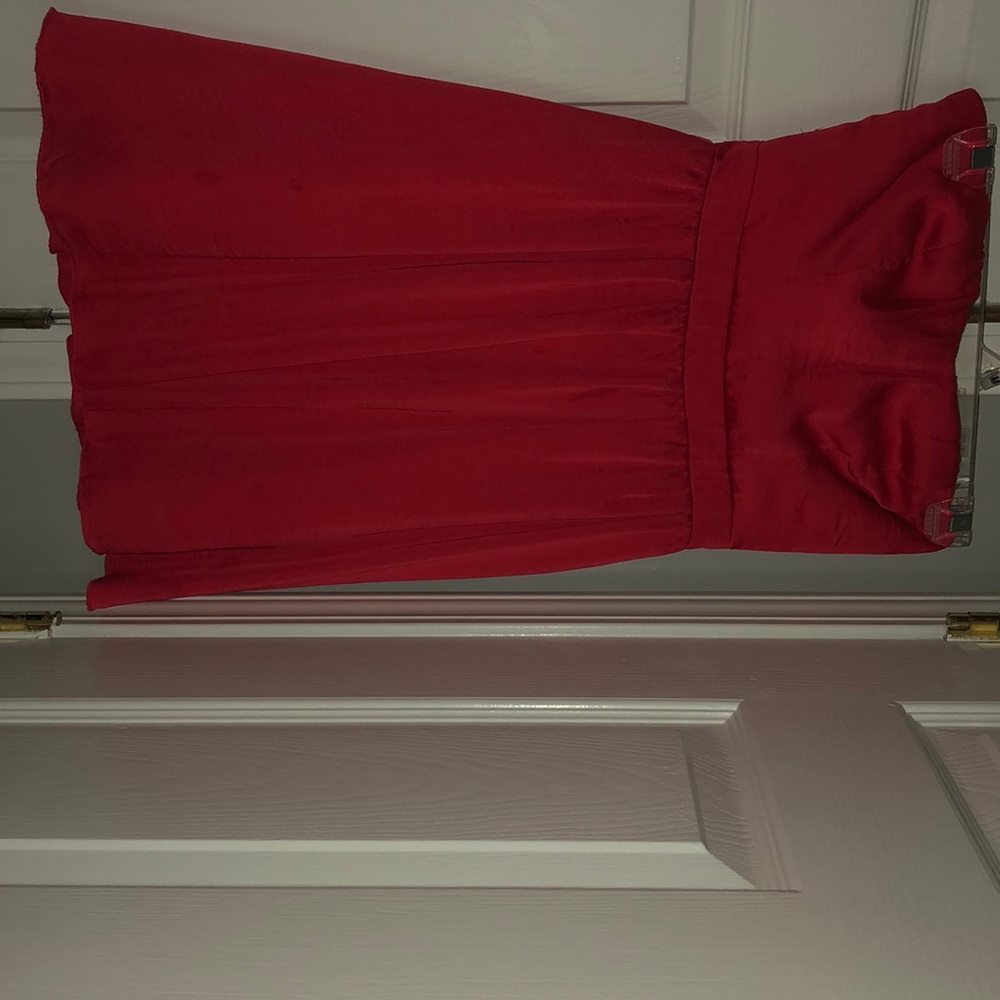 Orange Strapless Dress Brand new